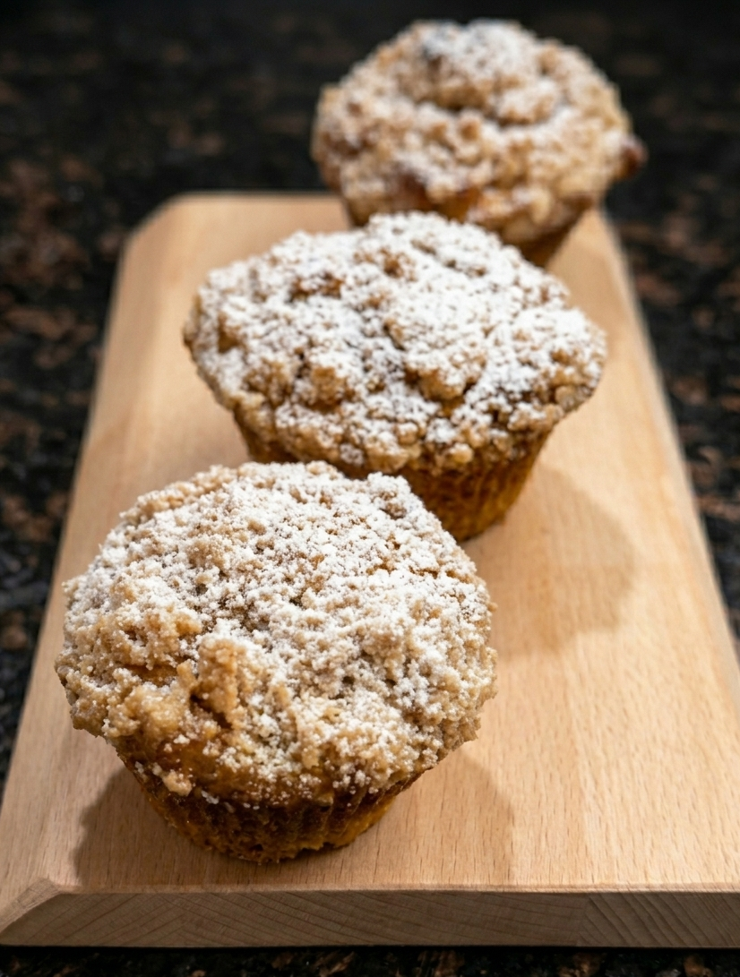 Apple Coffee Cake Muffin  (1/2 Dozen)