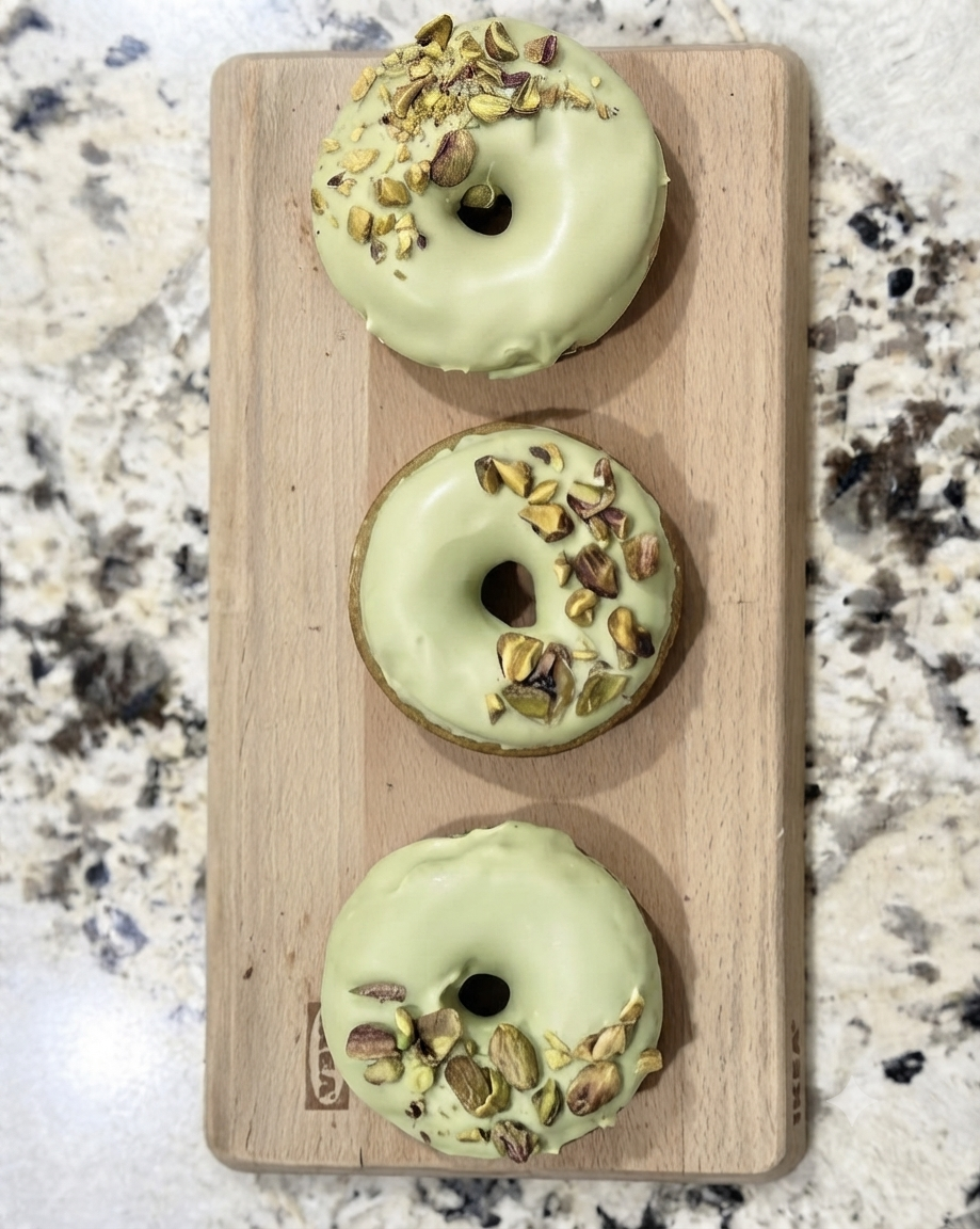 Pistachio Donuts Gluten Free & Vegan
