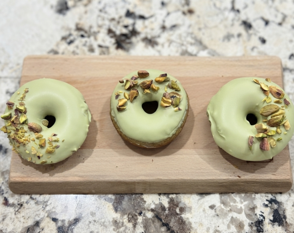 Pistachio Donuts Gluten Free & Vegan