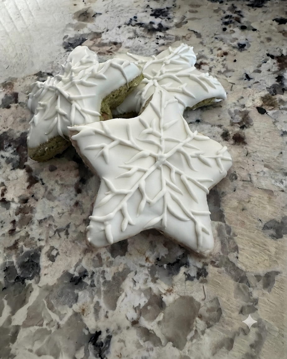 Large Matcha Almond Shortbread Cookies Vegan & Gluten Free